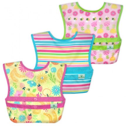 Set 3 bavetele Easy Wear Snapn Go Green Sprouts Bee