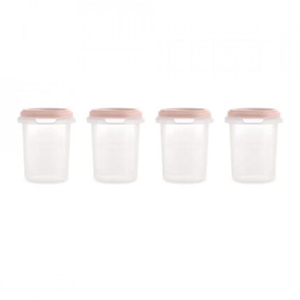 Set 4 recipiente ermetice gradate 250 ml Terra Blush