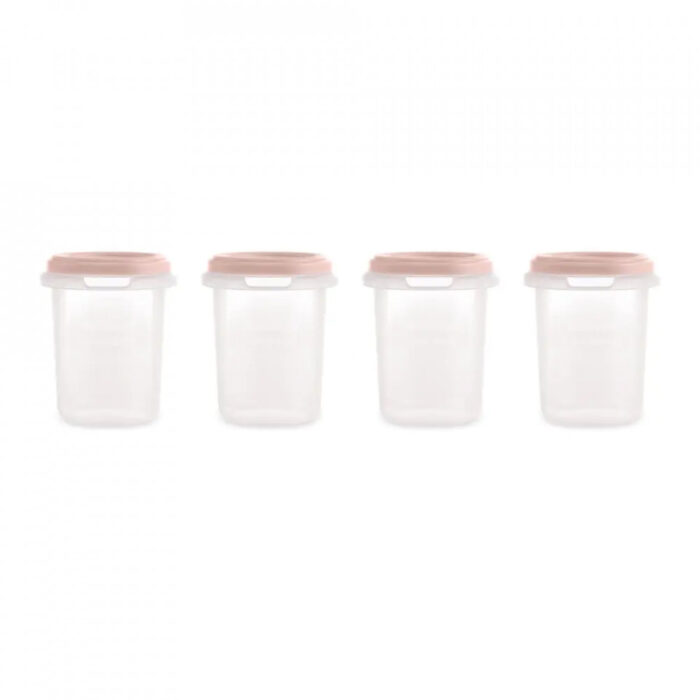 Set 4 recipiente ermetice gradate 250 ml Terra Blush