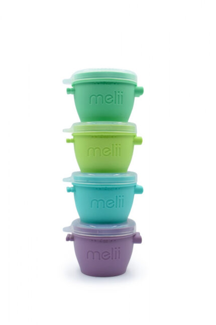 Set 4 recipiente silicon SnapGo Melii 4x177 ml