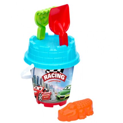 Set 5 jucarii de nisip pentru baieti Racing