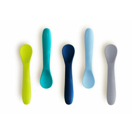 Set 5 lingurite Bbluv Spoon Silicon Blue