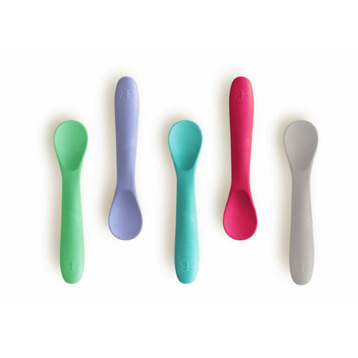 Set 5 lingurite Bbluv Spoon Silicon Pink