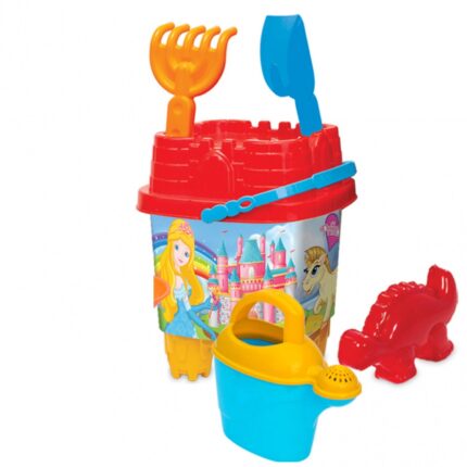 Set 6 jucarii de nisip Big Castle Bucket Set