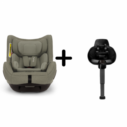 Set Nuna Scaun auto rotativ i-Size Todl next Pine 40-105 cm + Baza isofix Base next i-Size pentru Todl next