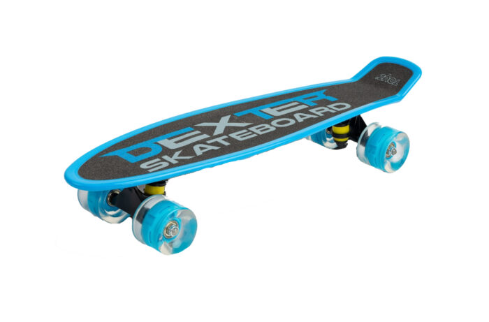 Set Skateboard cu casca cotiere si genunchiere Toyz Dexter Albastru