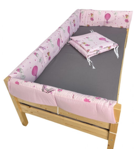 Set aparatori laterale Maxi pentru pat Montessori 140x200 cm Balerine