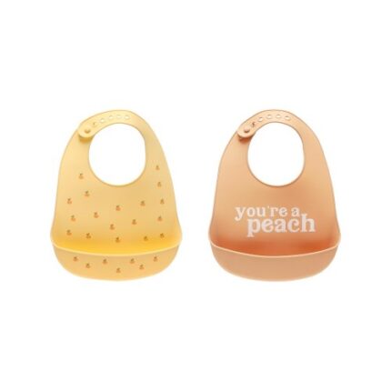 Set bavete din silicon Pearhead Peach