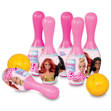 Set bowling cu 6 popice si bila Barbie