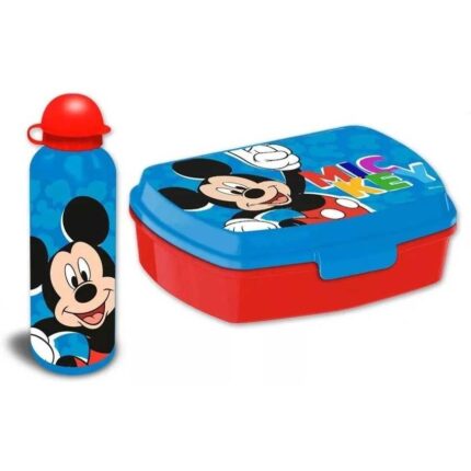 Set cutie sandwich si recipient lichide aluminiu 500ml SunCity Mickey Play EWA30007MK