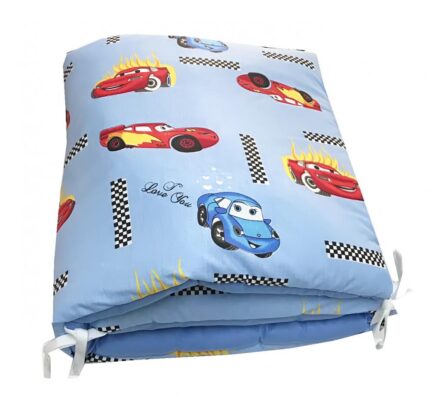 Set de aparatori pufoase h35 pat 120x60 cm DeLuxe Cars