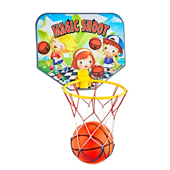 Set de baschet cu minge si cos Small Basketball