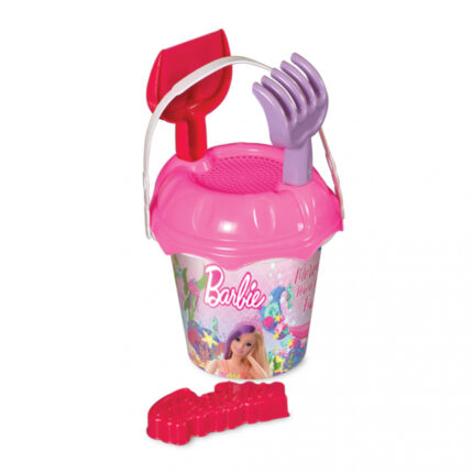 Set de joaca pentru nisip cu galetusa si 4 accesorii Barbie Roz