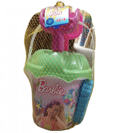 Set de joaca pentru nisip cu galetusa si 4 accesorii Barbie Verde