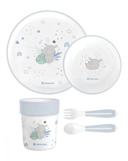 Set de masa cu 5 piese KikkaBoo Savanna Blue