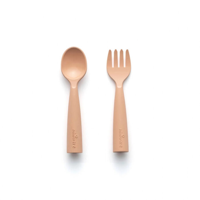 Set de tacamuri bebelusi Miniware My First Cutlery Toffee