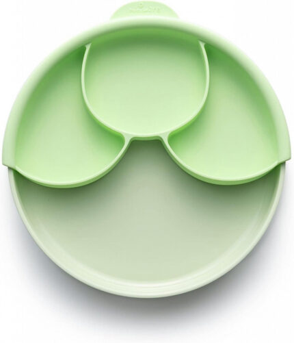 Set diversificare hrana bebelusi Miniware Healthy Meal 3 piese Keylime