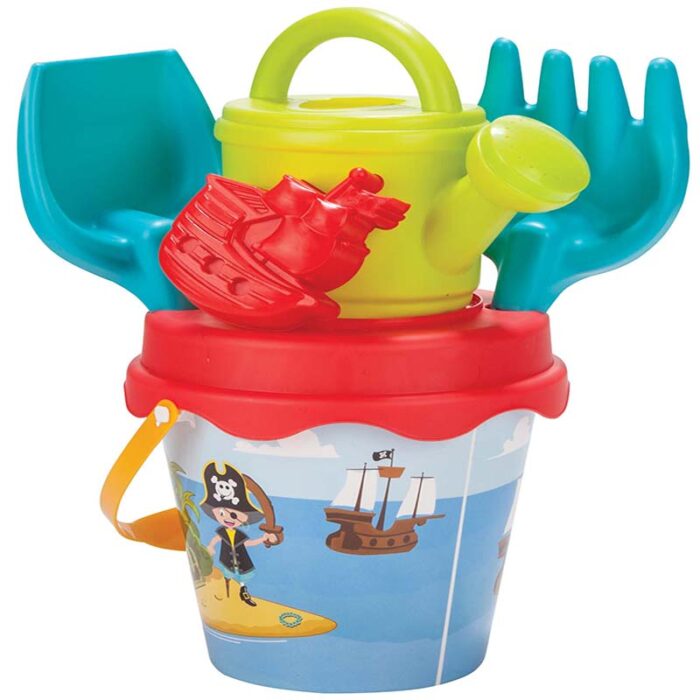 Set galetusa si forme pentru nisip Sweety Bucket Pirat