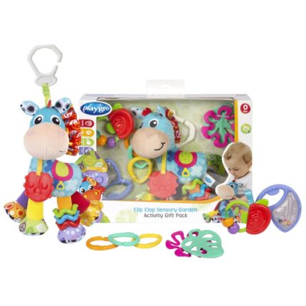 Set jucarii carucior si dentitie Playgro Clip Clop