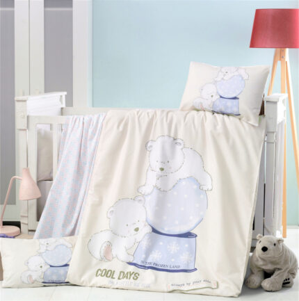 Set lenjerie 6 piese Bumbac Ranforce Frozen 120x60 cm