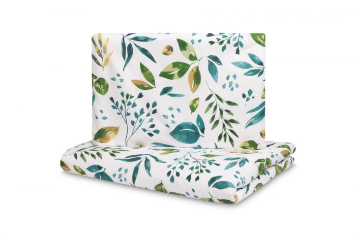 Set lenjerie de pat bumbac cu 2 piese 100x135 cm40x60 cm Sensillo Botanic