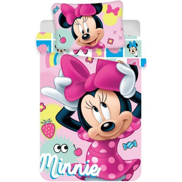 Set lenjerie pat copii Minnie 100x135 SunCity