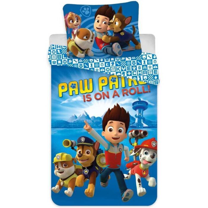 Set lenjerie pat copii Paw Patrol Is On a Roll 100x135 + 40x60 SunCity