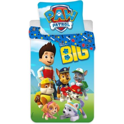 Set lenjerie pat copii Paw Patrol No Job Is Too Big 100x135 + 40x60 SunCity