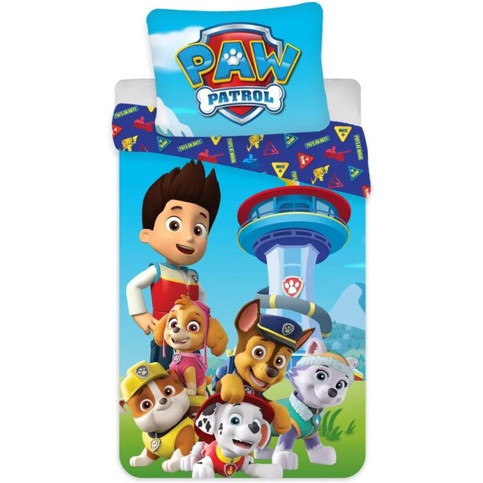 Set lenjerie pat copii Paw Patrol Team 100x140 cm SunCity