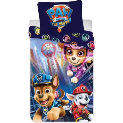 Set lenjerie pat copii Paw Patrol The Movie 100x135 + 40x60 SunCity