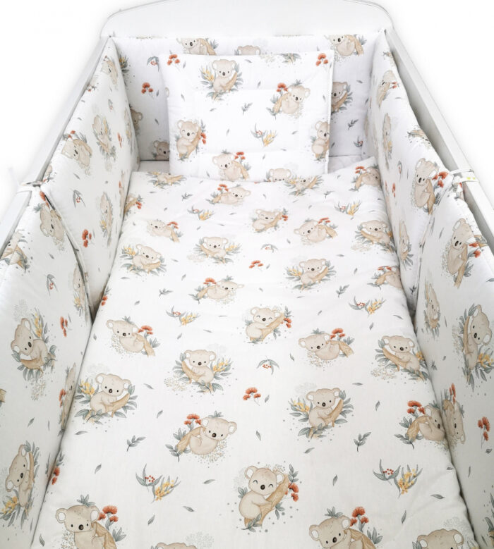 Set lenjerie patut cu 5 piese 120x60 cm Koala