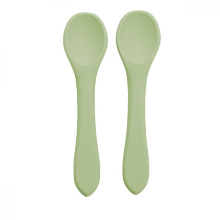 Set lingurite din silicon AppeKids Raw Green