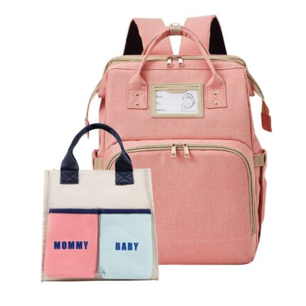 Set rucsac pentru mamici FY1 extensibil pink