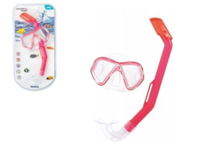 Set snorkeling pentru scufundari copii Bestway roz