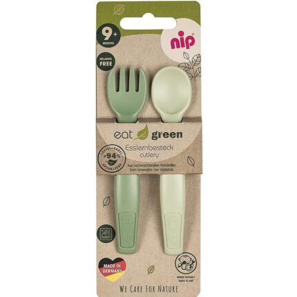 Set tacamuri Eat Green pentru bebelusi 9+ luni Nip 38605 green