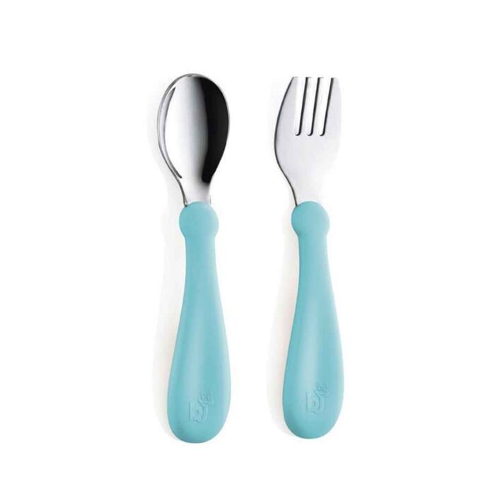 Set tacamuri din inox pentru copii BabyJem Blue