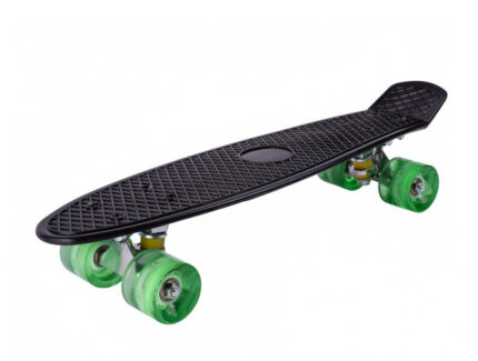 Skateboard cu led-uri pentru copii 56x15cm Black