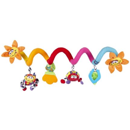 Spirala cu jucarii Playgro pentru carucior scoica auto si patut Amazing Garden Twirly Whirly 33 cm