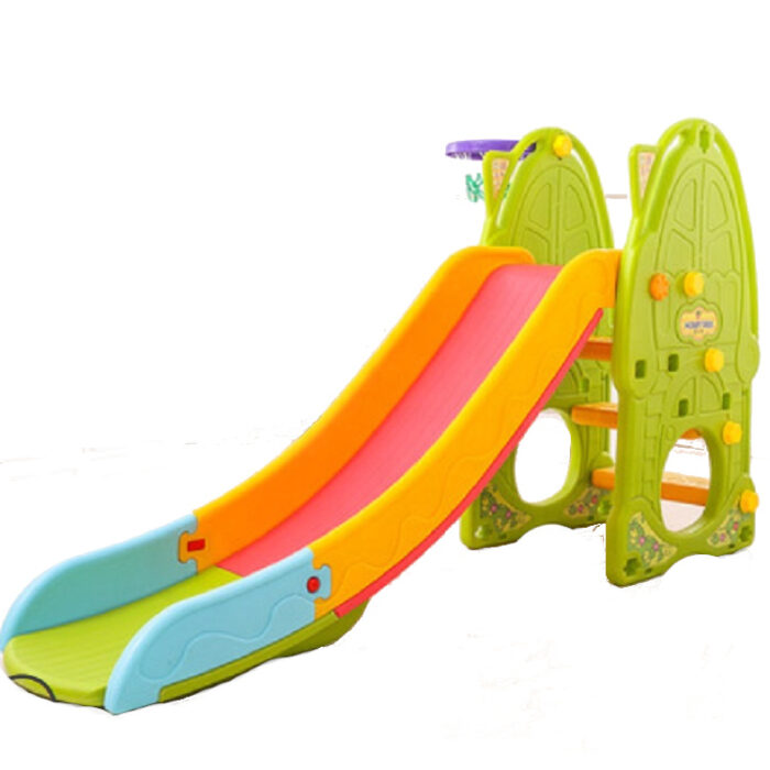 Tobogan Nichiduta Green Play and Slide 2in1 cu cos de baschet