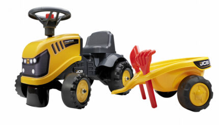 Tractor Falk JCB cu remorca lopata si grebla