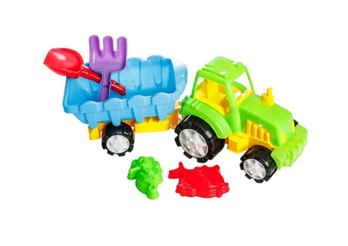 Tractor cu jucarii de nisip Costinesti Burak toys