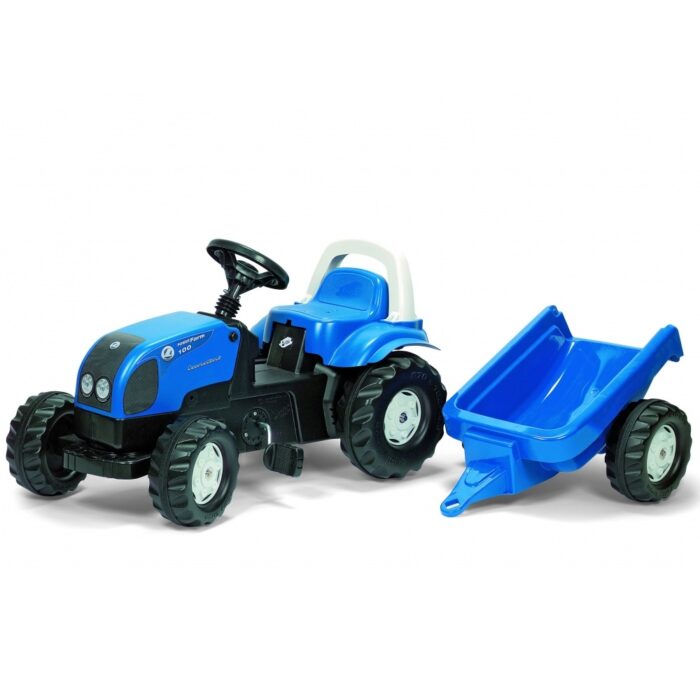 Tractor cu pedale Rolly Toys Kid Landini cu remorca