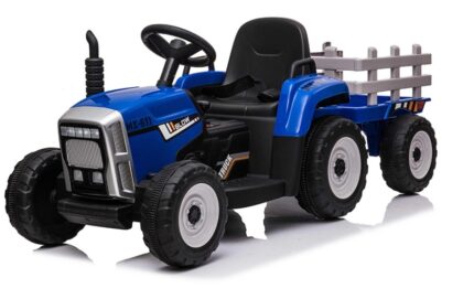 Tractor electric 12V cu remorca Nichiduta Farmer Blue