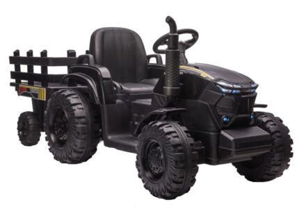 Tractor electric 12V cu telecomanda si remorca Nichiduta Agriculture Black