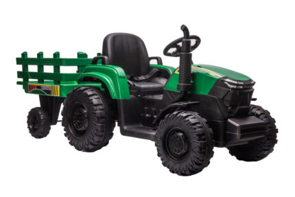 Tractor electric 12V cu telecomanda si remorca Nichiduta Agriculture Green