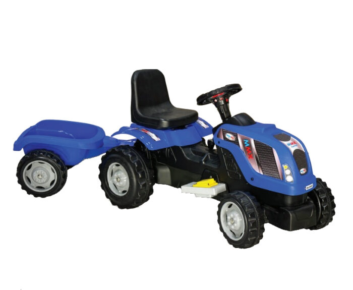 Tractor electric cu remorca Micromax MMX Blue