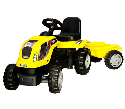 Tractor electric cu remorca Micromax MMX Yellow