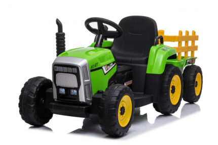 Tractor electric cu remorca Moni Trailer Green