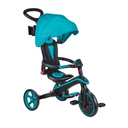 Tricicleta Globber Explorer 4 in 1 pliabila turquoise