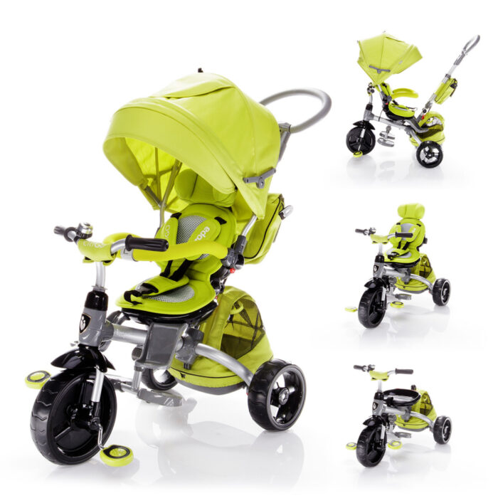 Tricicleta multifunctionala Citigo Kiwi Green Zopa